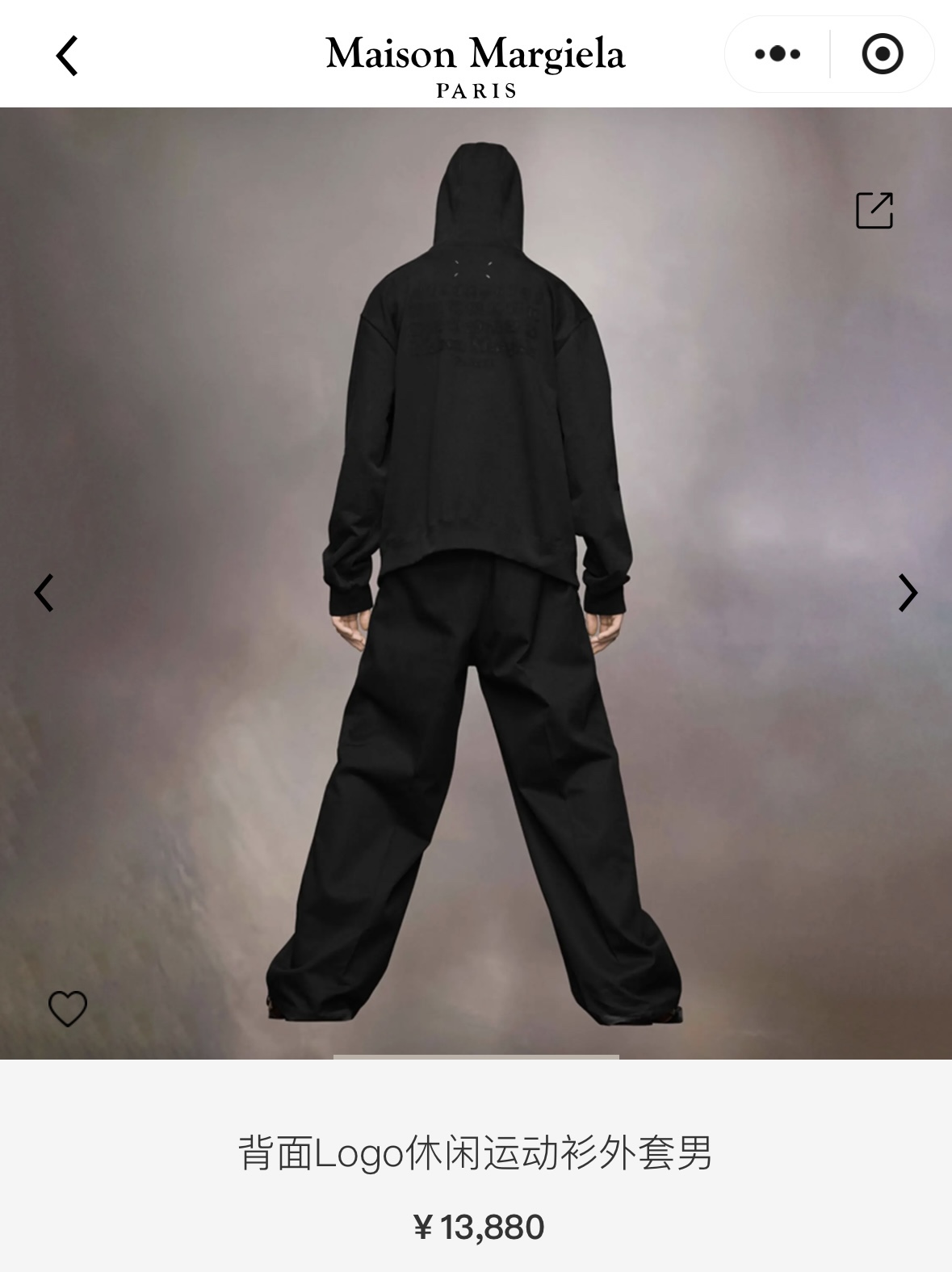 。Maison Margiela 未完成刺绣印花外套定制定染云绒米高密全棉料 柔软细腻 舒适贴肤 以柔和