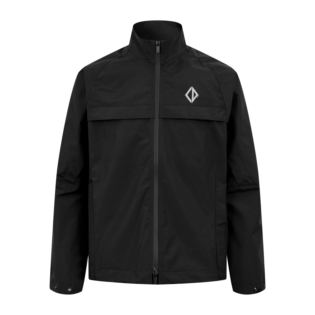 Diorr Diamond Reflective Jacket, Black, Customized Functional Tech Fabric