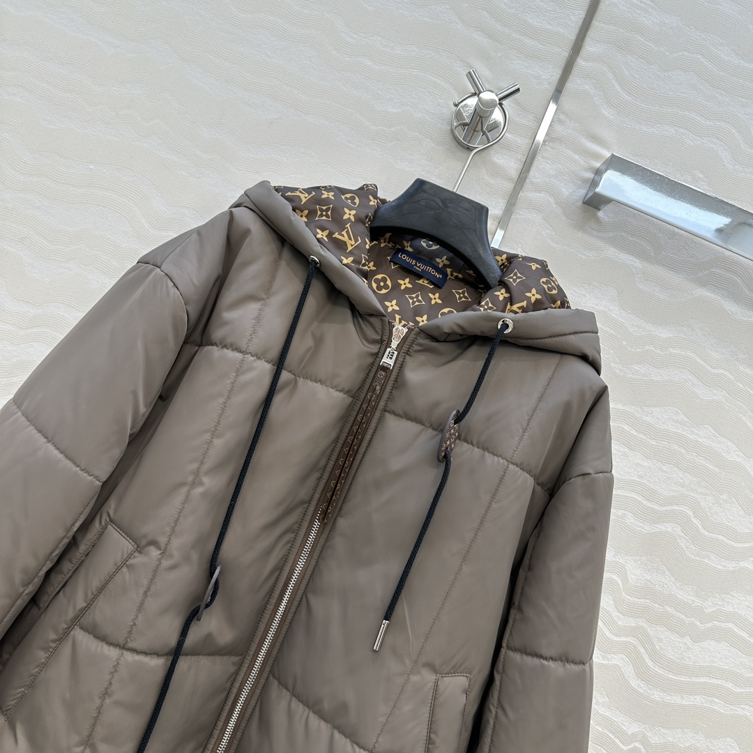 独家首发❤️ 爆单推荐，L新品Flight Mode系列，MONOGRAM老花里衬连帽棉服外套！定制记忆