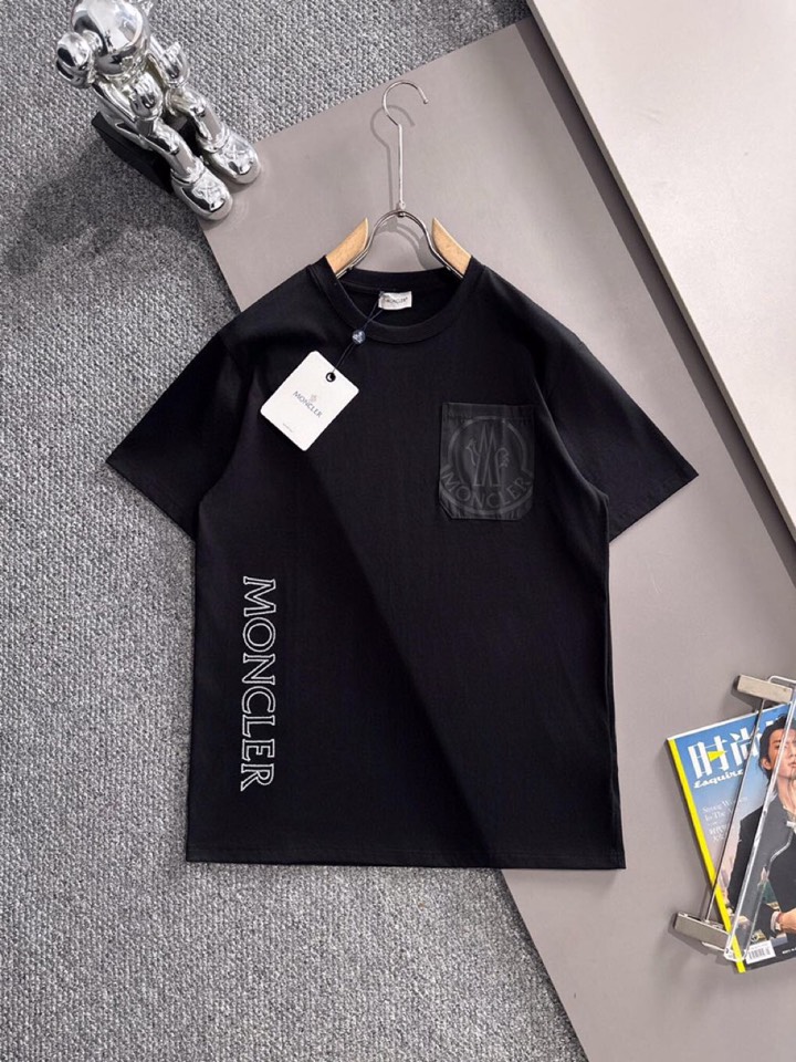 Moncler  蒙口2025春夏新品短袖圆领T恤，原版印花刺绣字母Logo，三标齐 帅气时尚，简约百搭