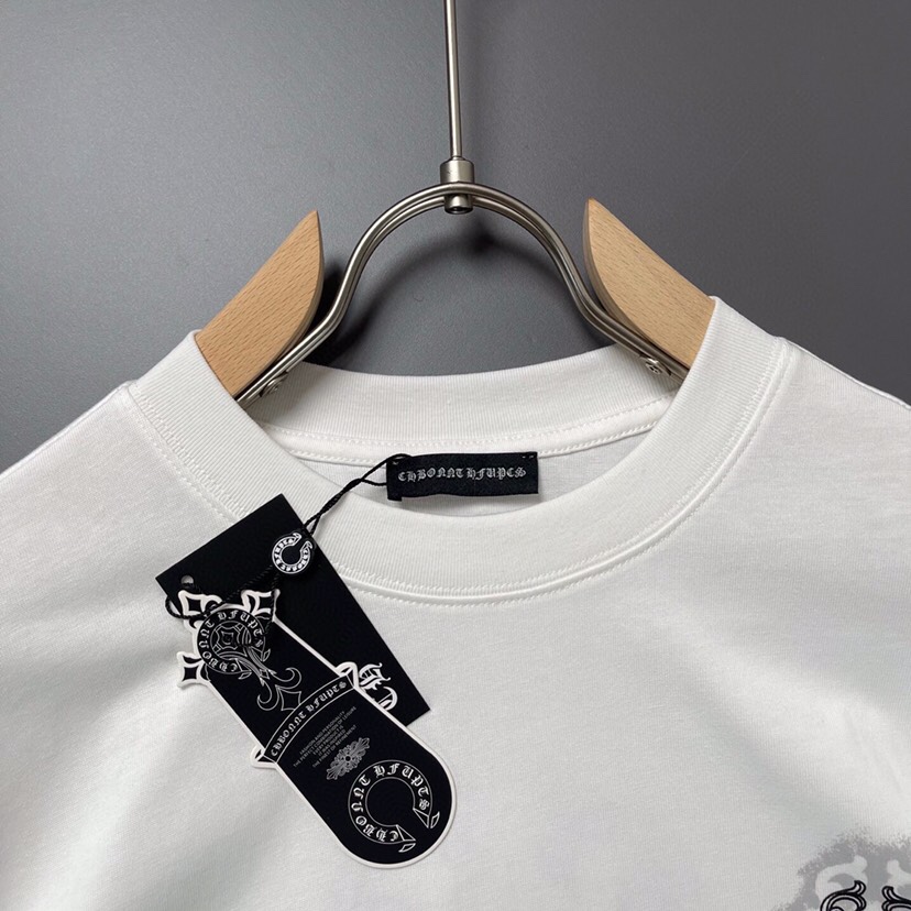 Chrome Hearts 克罗心印花刺绣重工等下短袖圆领T恤码数M-3XL（下单请报身高体重）
