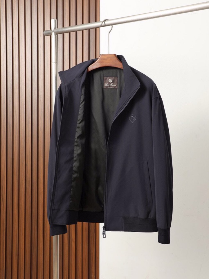 Loro Piana 诺悠翩雅lP🆕 秋冬lP🆕薄棉立领夹克外套，面料与辅料皆为客供，定织定染而成，触感