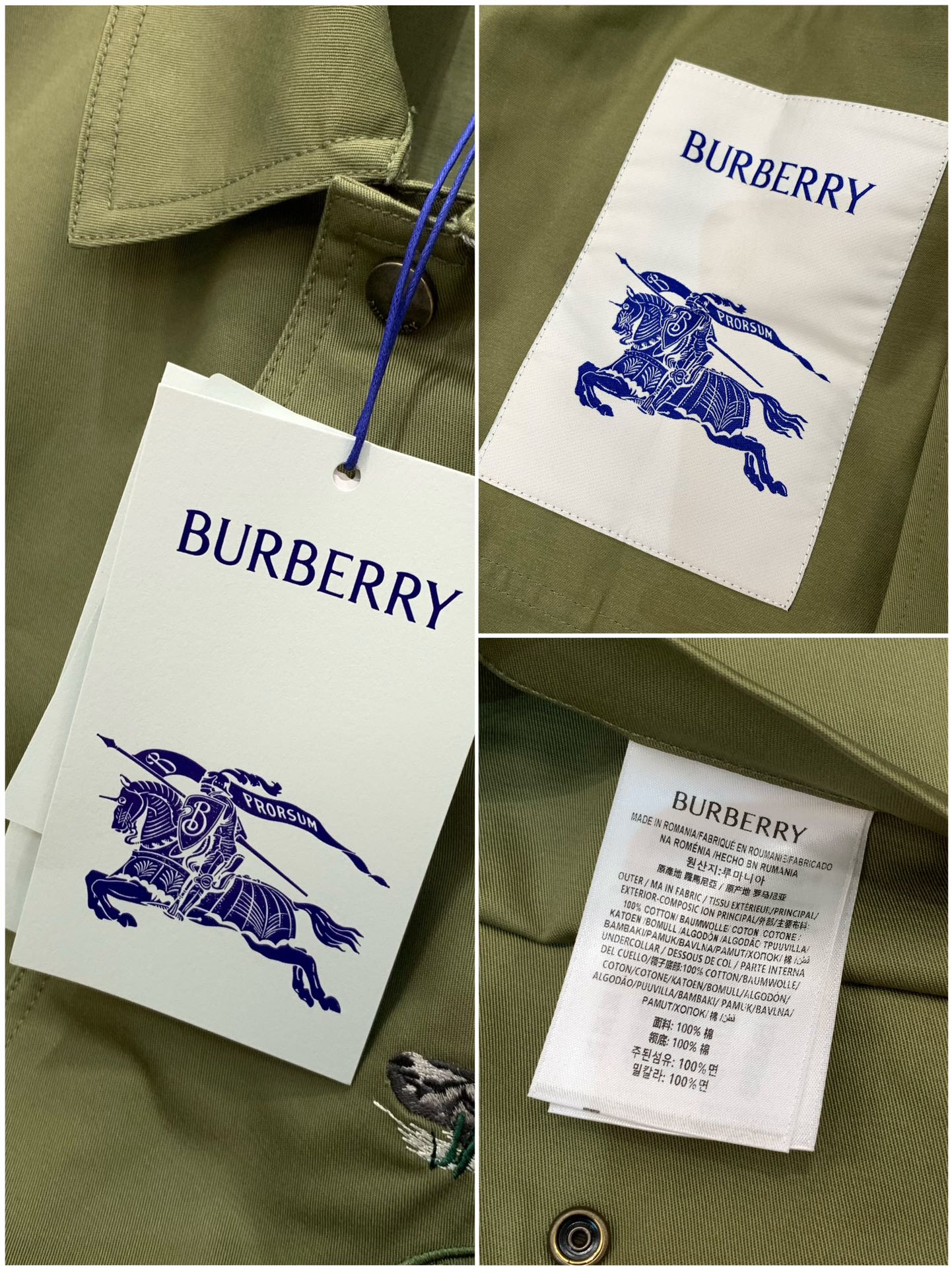 ，Burberry 巴宝莉，2025秋季最新品，专柜同步有售，原单狠货，时尚休闲翻领外套，进口原版面料，