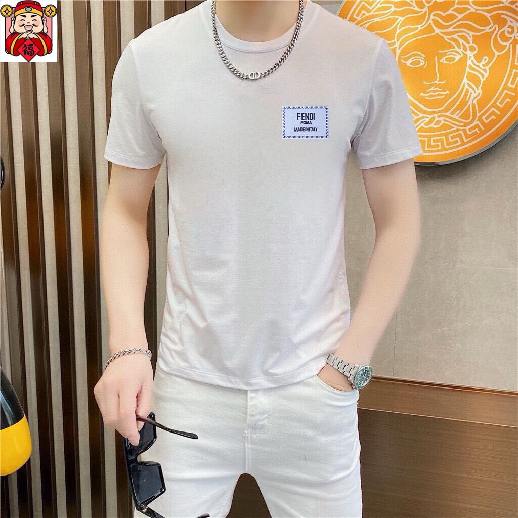 Fendi 品牌【FENDI 芬迪】(胖子福音) 男士休闲短袖T恤 2024春夏新品