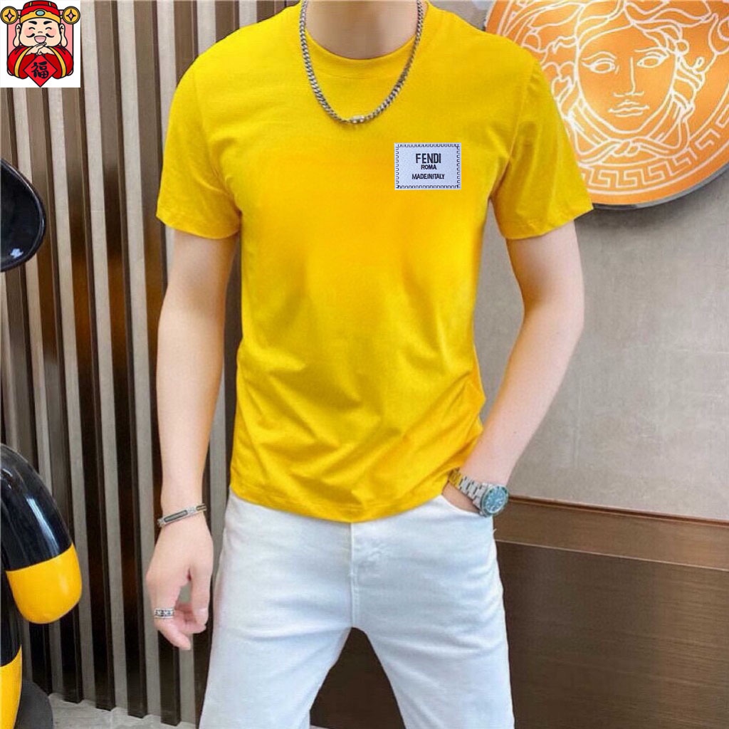 Fendi 品牌【FENDI 芬迪】(胖子福音) 男士休闲短袖T恤 2024春夏新品