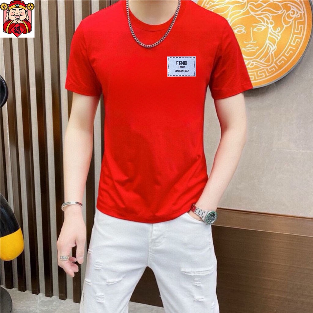 Fendi 品牌【FENDI 芬迪】(胖子福音) 男士休闲短袖T恤 2024春夏新品