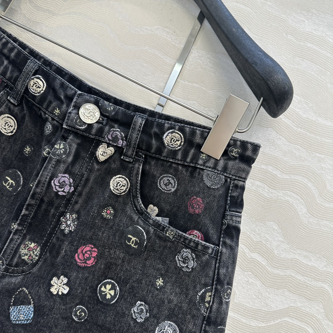 独家首发❤️原单品质🍒coco女孩彩绘印花牛仔短裤！代购爆款一件难求！开发定制酵素洗水牛仔面料！白富美必