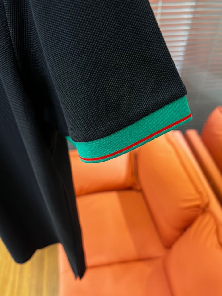 Gucci 古奇2025ss夏季新款字母logo男士翻领Polo衫！经典商务男款，高端男装的天花板级别的