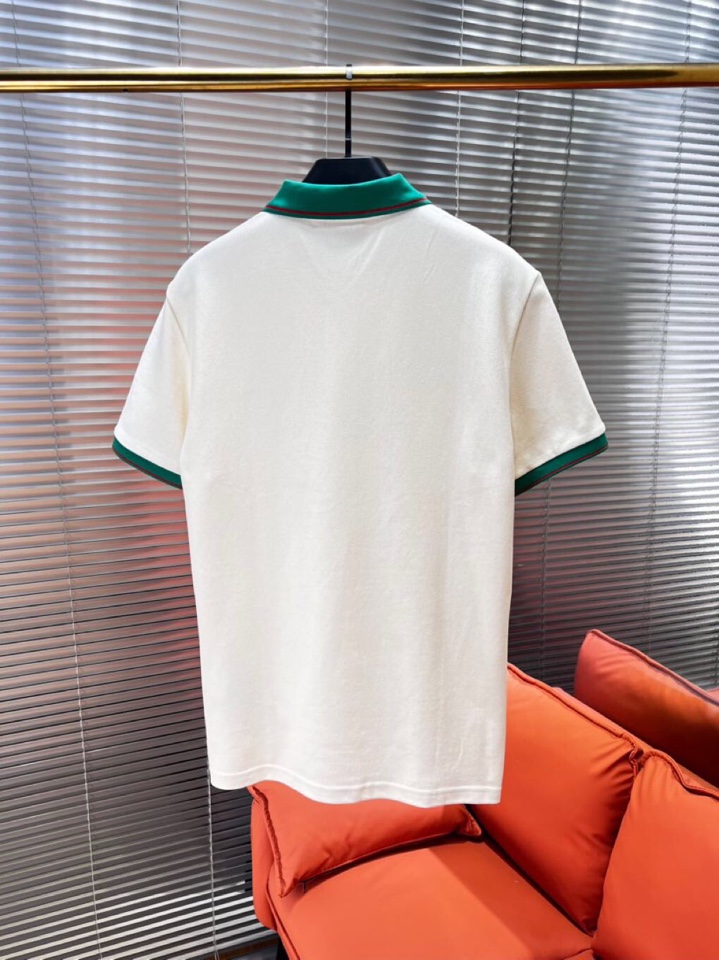 Gucci 古奇2025ss夏季新款字母logo男士翻领Polo衫！经典商务男款，高端男装的天花板级别的