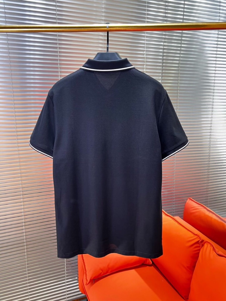Dior 迪奥25春夏新款男士撞色珠地网眼棉短袖翻领T恤Polo衫，原版珠地棉面料，可商务可休闲！20经