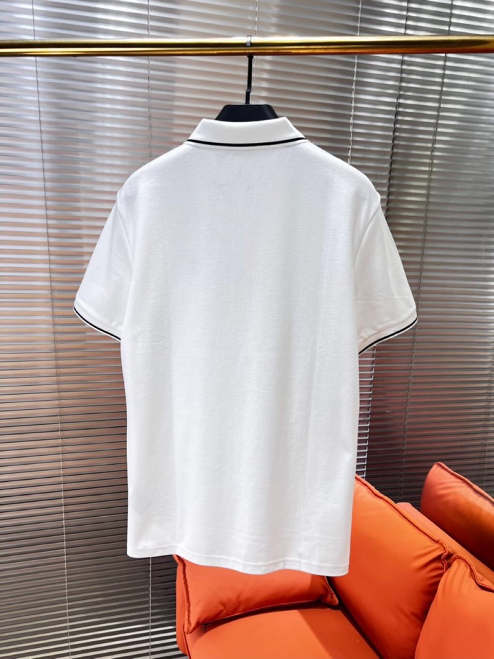 Dior 迪奥25春夏新款男士撞色珠地网眼棉短袖翻领T恤Polo衫，原版珠地棉面料，可商务可休闲！20经