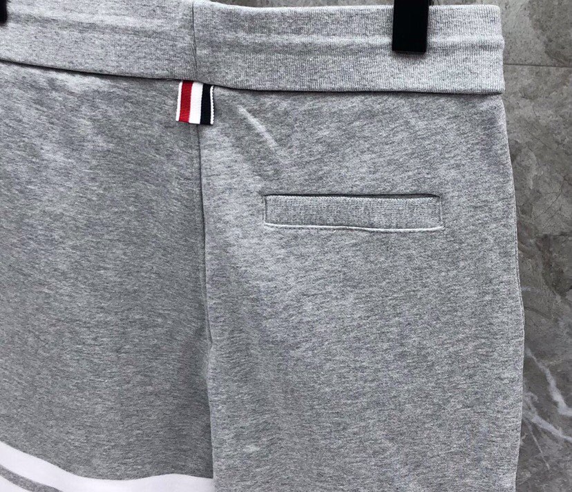 THOM BROWNE 汤姆布朗 TB小火柴人色织短裤 男女同款情侣款休闲短裤码数：0-5   颜色：蓝