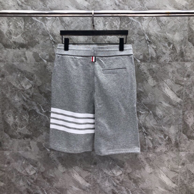 THOM BROWNE 汤姆布朗 TB小火柴人色织短裤 男女同款情侣款休闲短裤码数：0-5   颜色：蓝