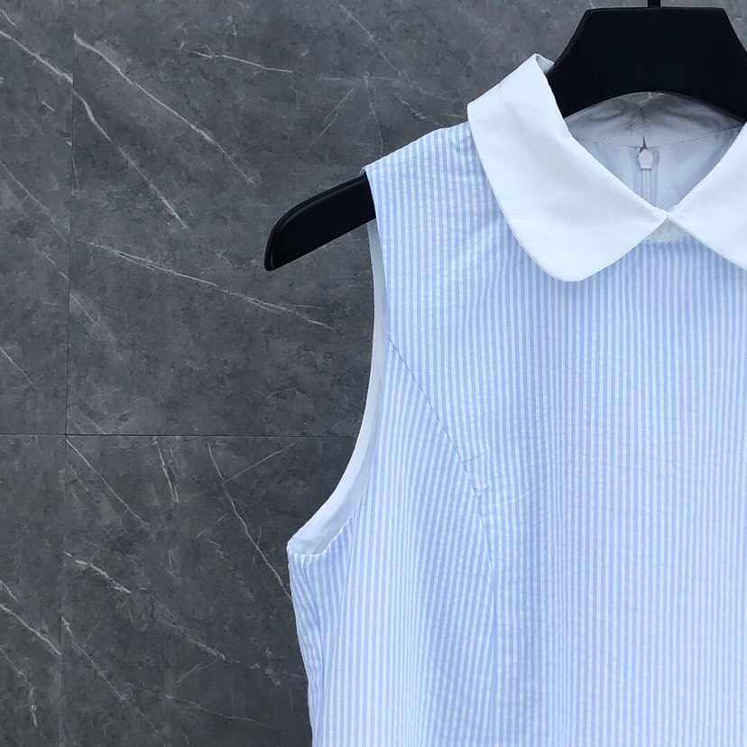 THOM BROWNE 汤姆布朗 TB女款🌺高版本纯棉泡泡条纹学院风连体娃娃裙  码数：0～2 （下单请