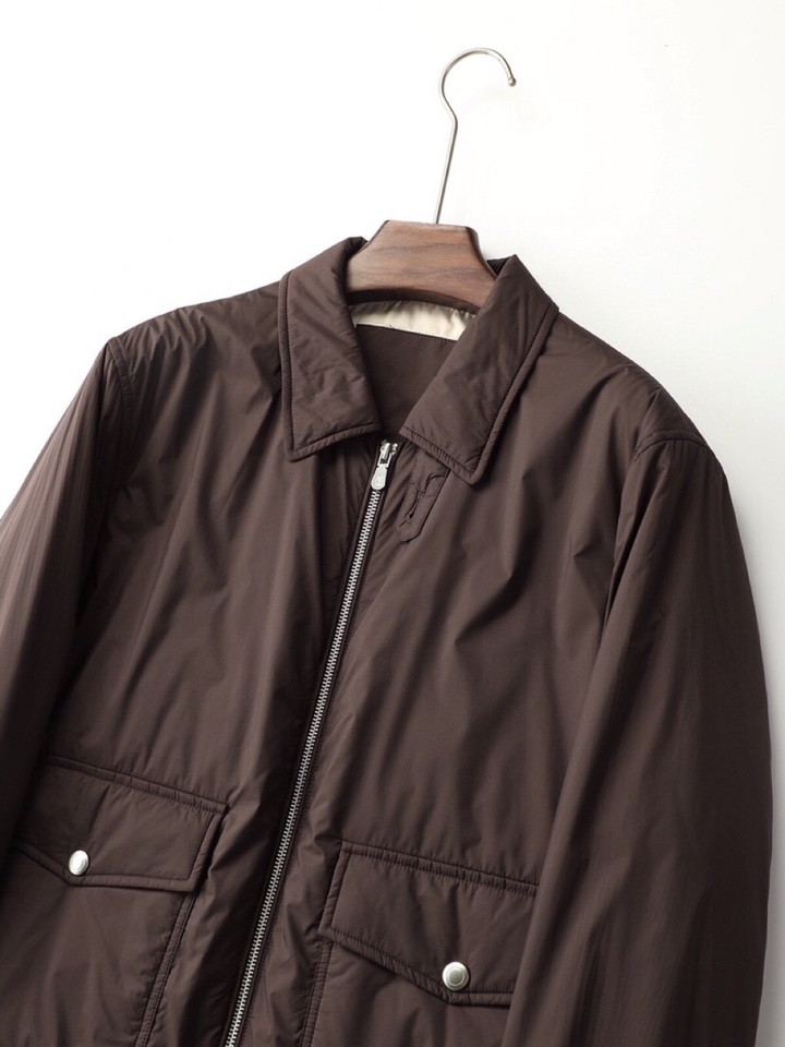 Brunello Cucinelli BC\n秋冬新款骆驼绒棉服夹克男士短款时尚休闲商务翻领夹克外套\n