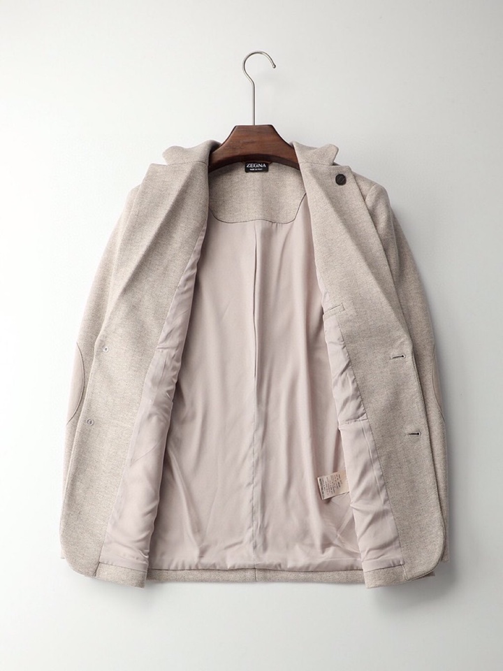 Ermenegildo Zegna 杰尼亚秋冬新款西装外套，ZEGN西服14微米法兰绒\n面料：➕5%羊