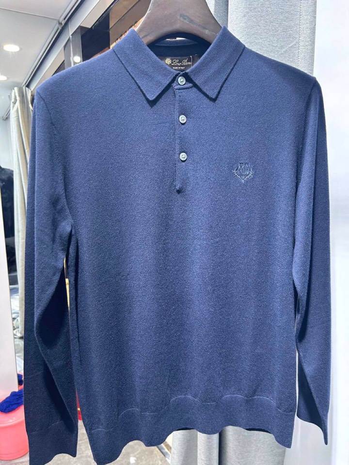 Loro Piana 诺悠翩雅lP🆕 新款男士翻领长袖T恤Polo针织衫\n🔥秋冬新品羊毛针织翻领系列\
