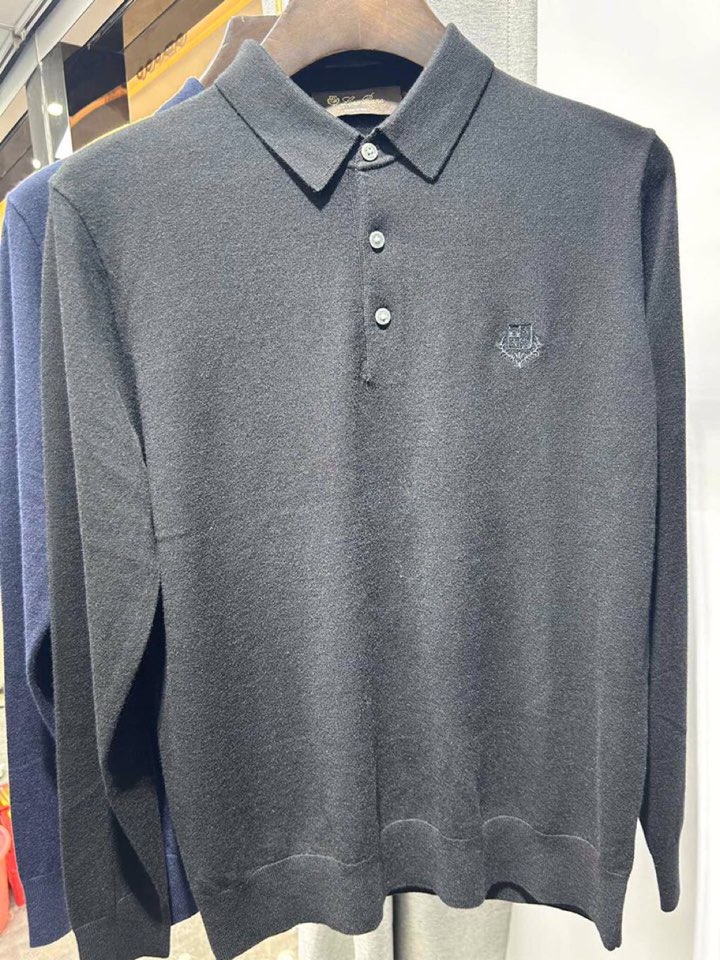 Loro Piana 诺悠翩雅lP🆕 新款男士翻领长袖T恤Polo针织衫\n🔥秋冬新品羊毛针织翻领系列\