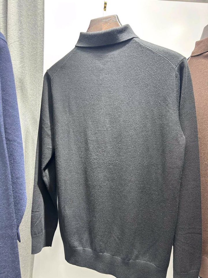 Loro Piana 诺悠翩雅lP🆕 新款男士翻领长袖T恤Polo针织衫\n🔥秋冬新品羊毛针织翻领系列\