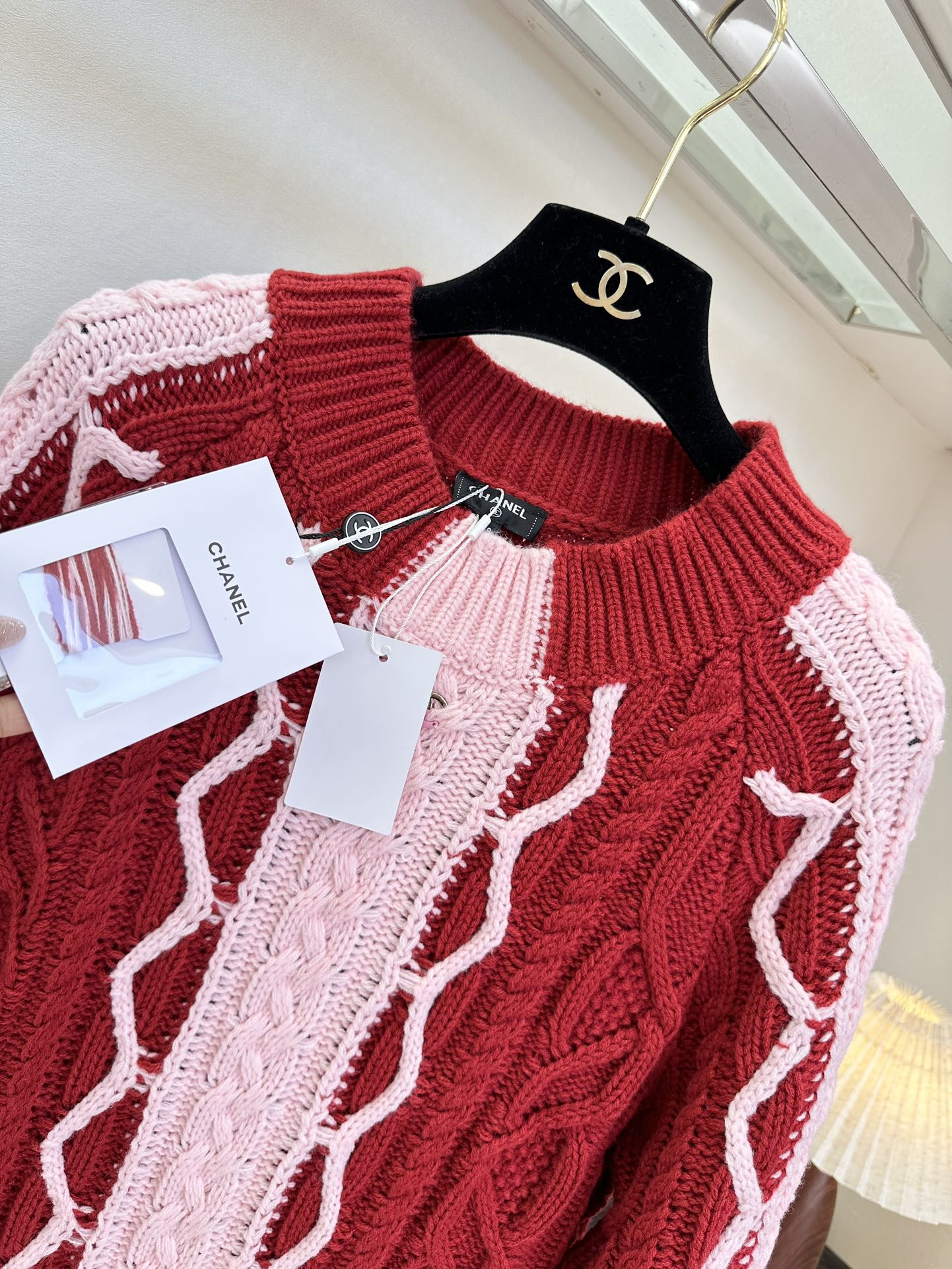 25 F 一比一高定 秀款针织撞色针织裙² 。●SIZE s m l ●