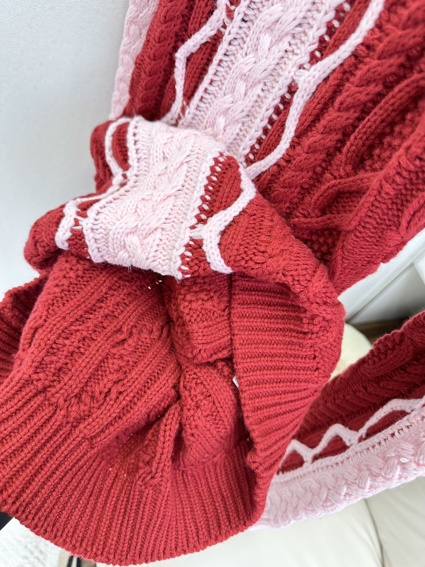 25 F 一比一高定 秀款针织撞色针织裙² 。●SIZE s m l ●