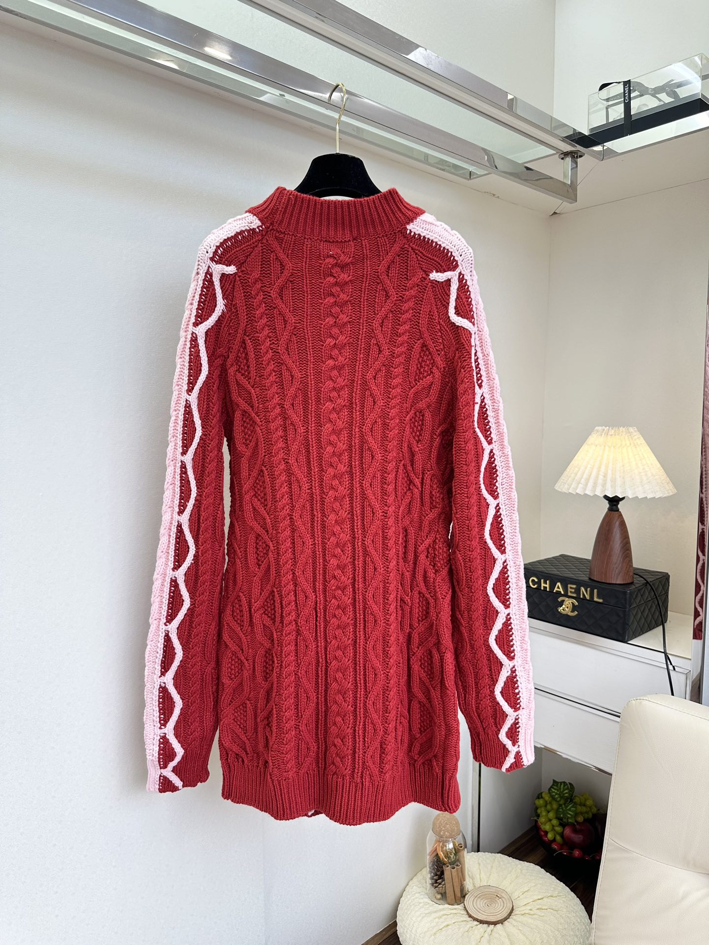 25 F 一比一高定 秀款针织撞色针织裙² 。●SIZE s m l ●