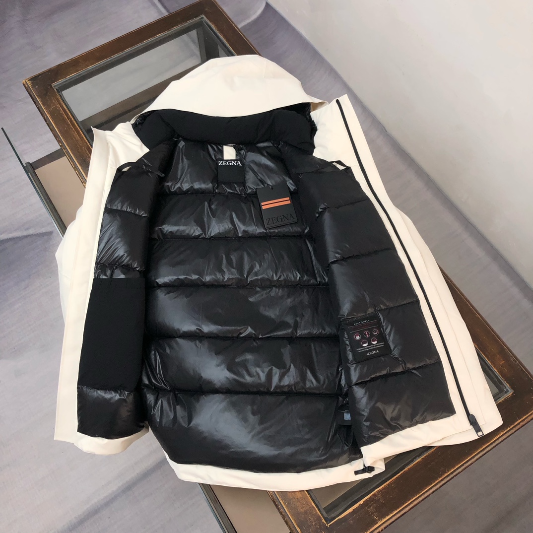 🆕ZEGNA 杰尼亚 25秋冬最新款连帽工装款大口袋羽绒服外套 版型剪裁完美穿着舒适有型，整体视觉感超强