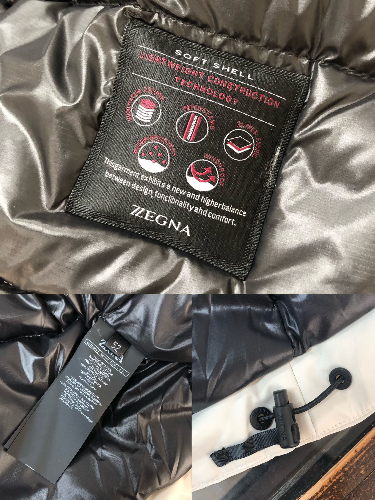 🆕ZEGNA 杰尼亚 25秋冬最新款连帽工装款大口袋羽绒服外套 版型剪裁完美穿着舒适有型，整体视觉感超强