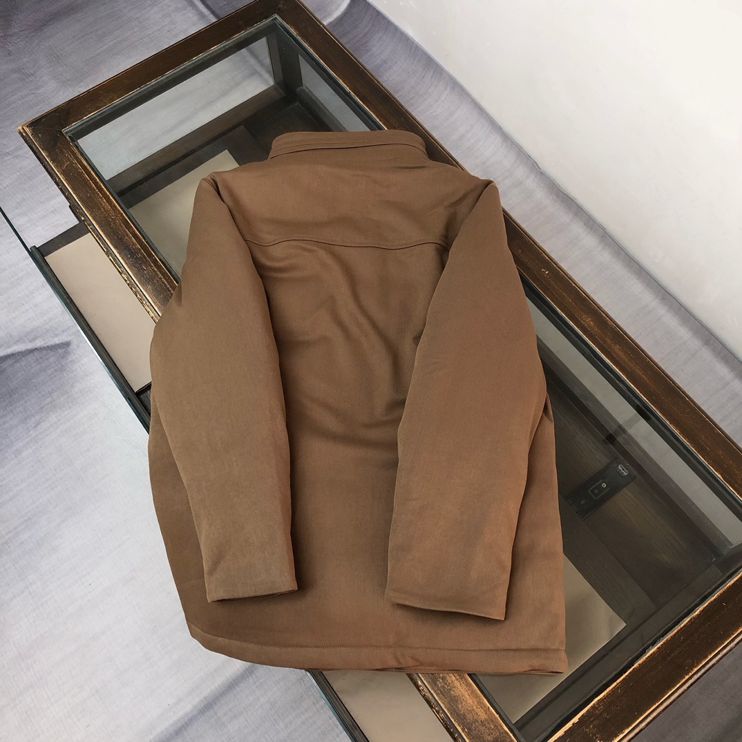 ！ 🆕ZEGNA 杰尼亚 25秋冬最新款立领毛呢中长款羽绒服外套 版型剪裁完美穿着舒适有型，整体视觉感超