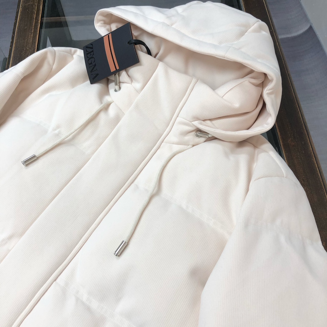 🆕ZEGNA 杰尼亚 25秋冬最新款连帽毛呢羽绒服外套 版型剪裁完美穿着舒适有型，整体视觉感超强，上身效