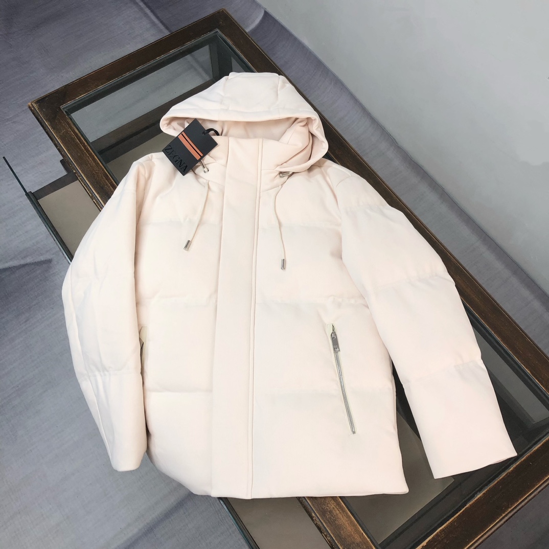 🆕ZEGNA 杰尼亚 25秋冬最新款连帽毛呢羽绒服外套 版型剪裁完美穿着舒适有型，整体视觉感超强，上身效