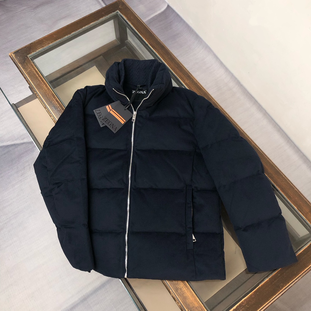 🆕ZEGNA 杰尼亚 25秋冬最新款立领毛呢羽绒服外套 版型剪裁完美穿着舒适有型，整体视觉感超强，上身效