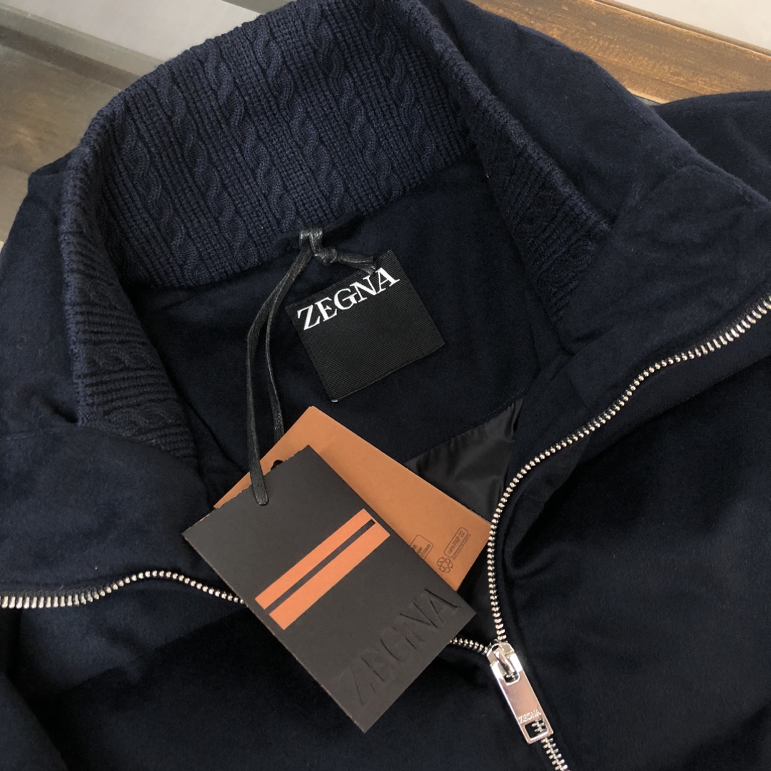 🆕ZEGNA 杰尼亚 25秋冬最新款立领毛呢羽绒服外套 版型剪裁完美穿着舒适有型，整体视觉感超强，上身效