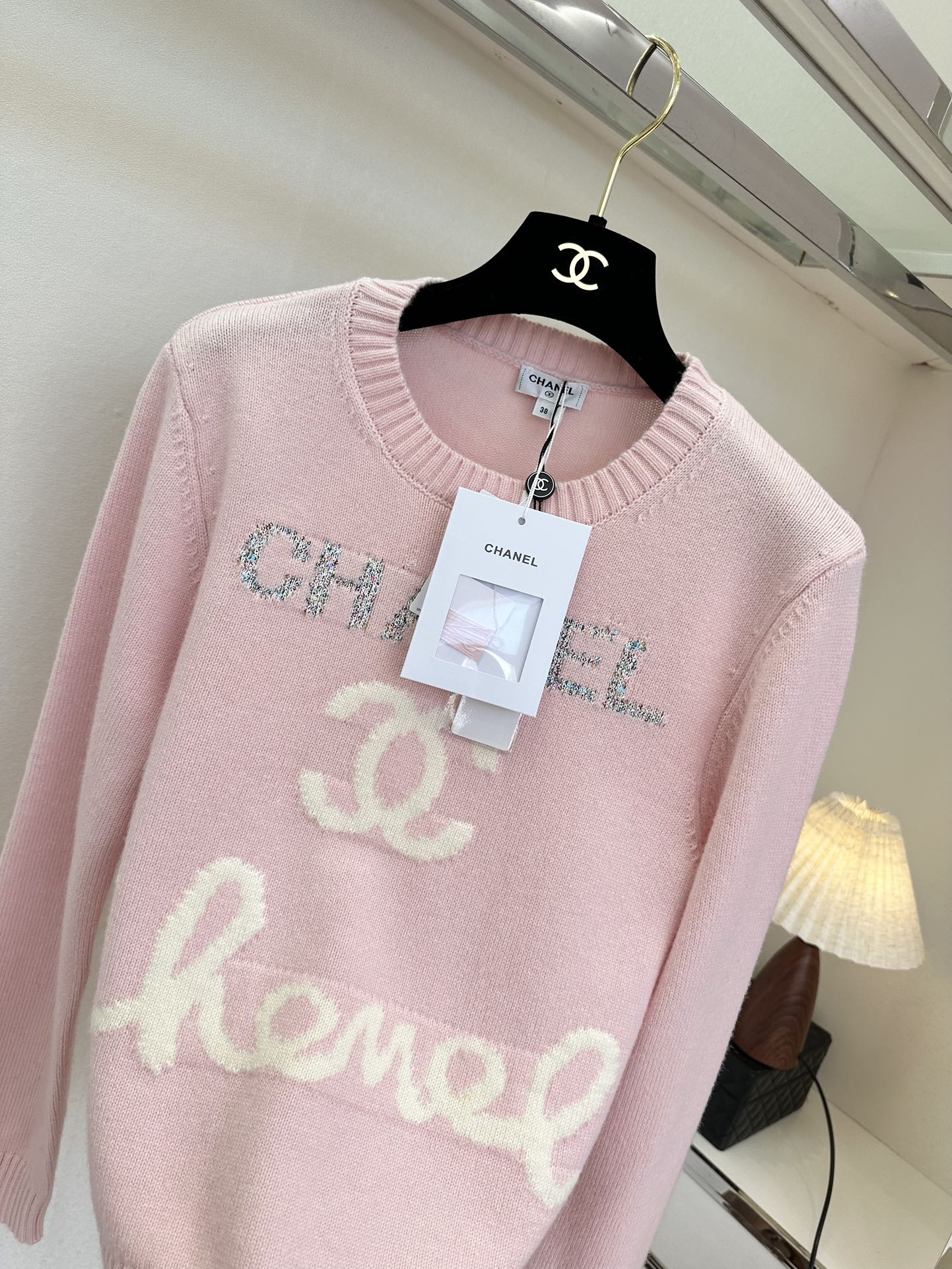 25 F 小香植入织色字母套头羊绒衫² ●SIZE s m l ●