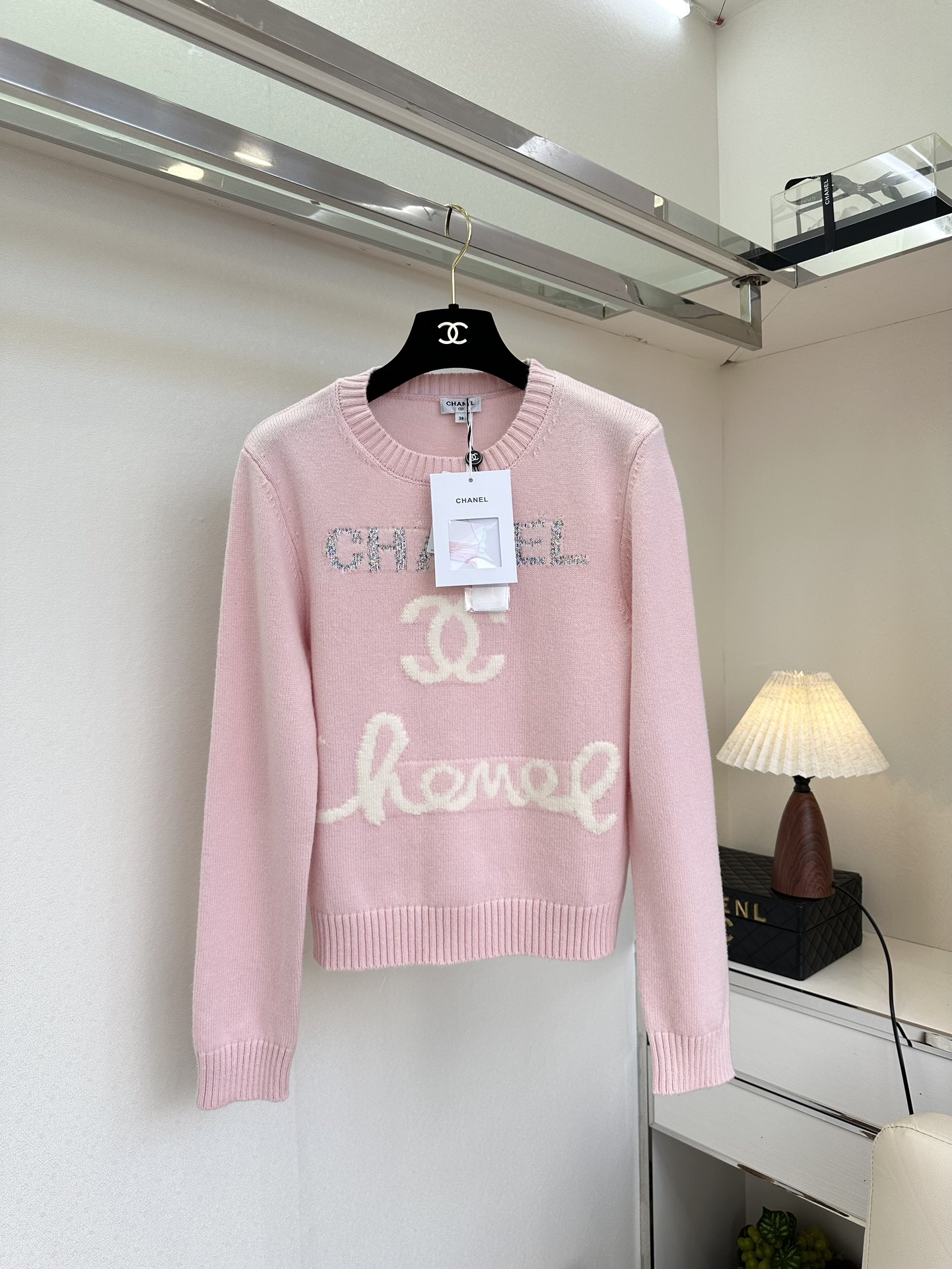 25 F 小香植入织色字母套头羊绒衫² ●SIZE s m l ●