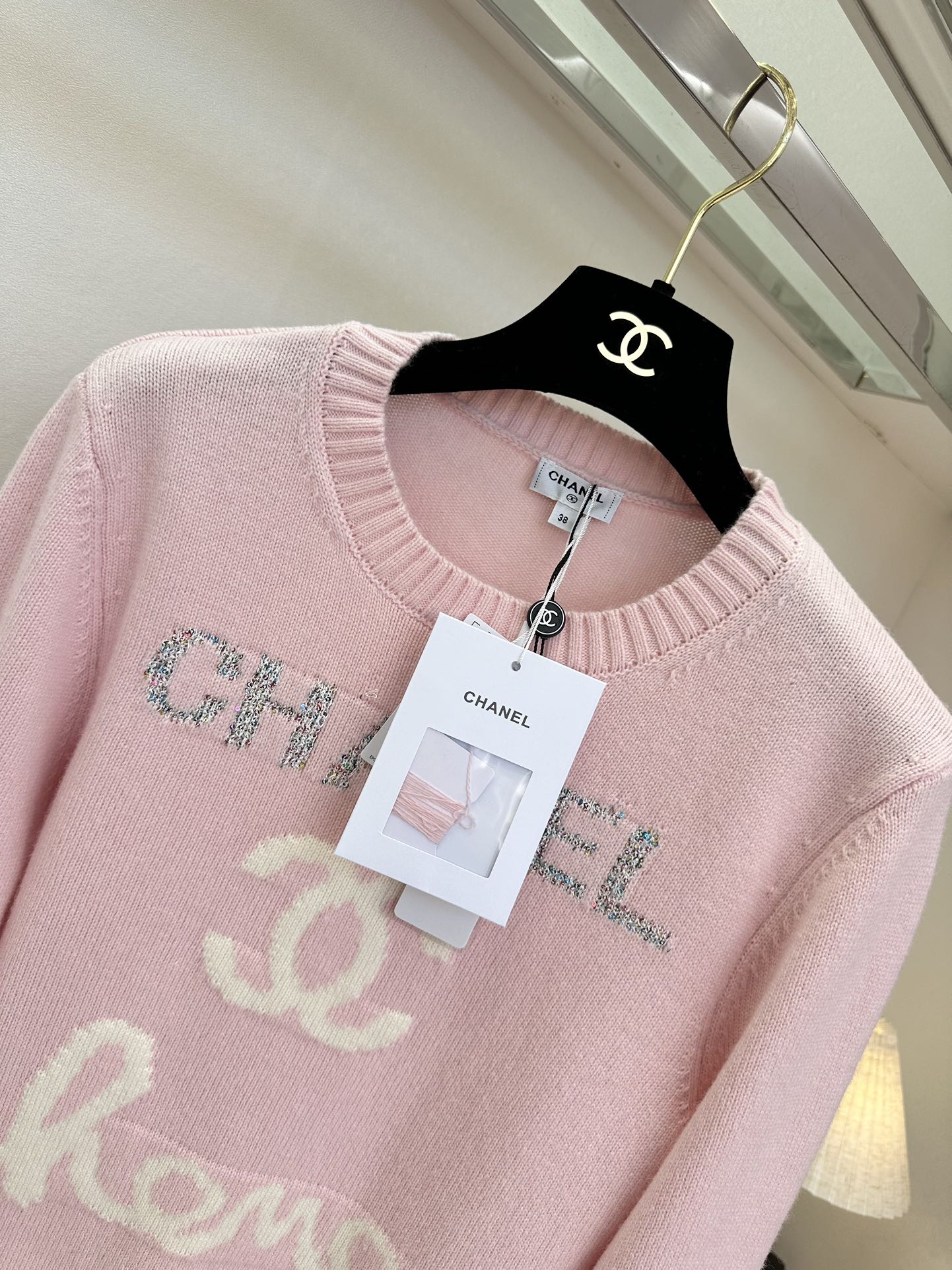 25 F 小香植入织色字母套头羊绒衫² ●SIZE s m l ●