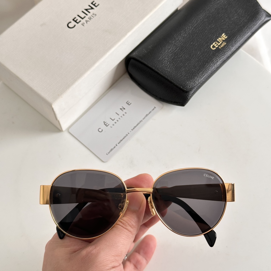 CELINE 太陽眼鏡 金屬 圓框