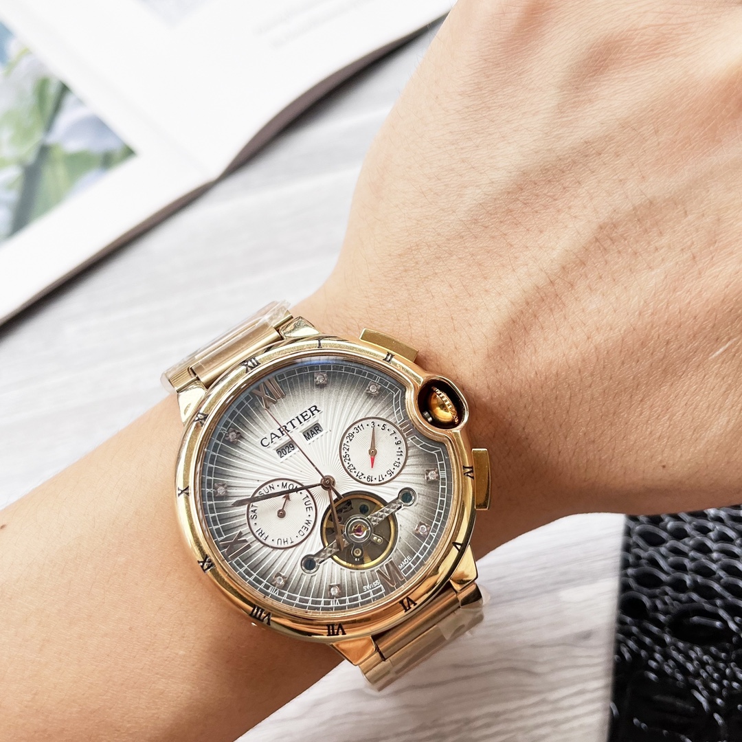 NO:552673,Platinum Steel 30 Blue Balloon Series Shocking Launch [Latest] Cartier Multifunctional Boutique Design [Type] Boutique Men's Watch [Strap] Genuine Leather Strap [Movement] High-End Fully Automatic Mechanical Movement [Mirror] Mineral Strengthened Glass (Higher Definition) Elegant Taste Vast and Ingenious A Wrist Treasure Size 42mm in Diameter 12.5mm Thickness Hot on the Market!  Welcome to reprint!  ,,cartier,cowhide19860909白金钢30 蓝气球系列 震撼上市【最新】卡地亚 多功能精品设计【类型】精品男士腕表【表带】真牛皮表带【机芯】高端全自动机械机芯【镜面】矿物质强化玻璃（更高清） 品味高雅 浩瀚大气 匠心独运 腕间瑰宝 尺寸直径42mm厚12.5mm热卖上市！欢迎转载！,,cartier,cowhide,Watch