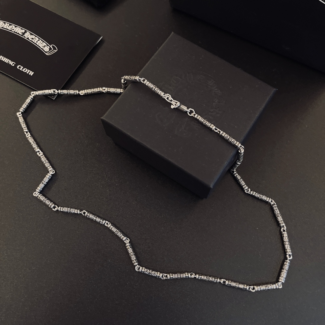 NO:542670,Too handsome and exciting the latest model Croxin, no explosion, factory direct sales, original one-to-one reproduction, Croxin retro necklace, jewelry boutique, chrome hearts, necklace19860909太帅爆了最新款克罗心 不爆不发 厂家直销 原版一比一复刻 克罗心复古项链,饰品精品,chrome hearts,necklace,Jewelry