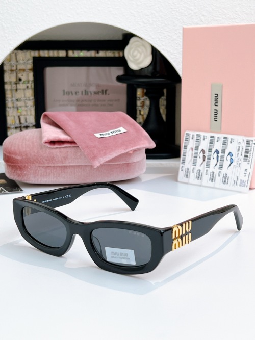 Miu Miu Glimpse Sunglasses SMU B04-F, Black Frame, Stylish and Protective 1 Miu Miu Glimpse Sunglasses SMU B04-F, Black Frame, Stylish and Protective
