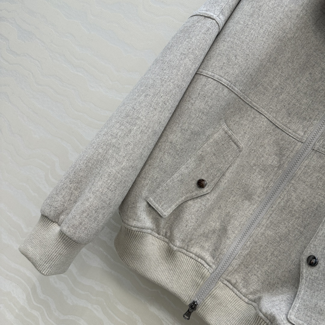 独家首发，高端原单品质❤️Bc行走的高定，长期主义老钱风穿搭，独家定制面料羊绒夹克外套。进口95羊毛5羊