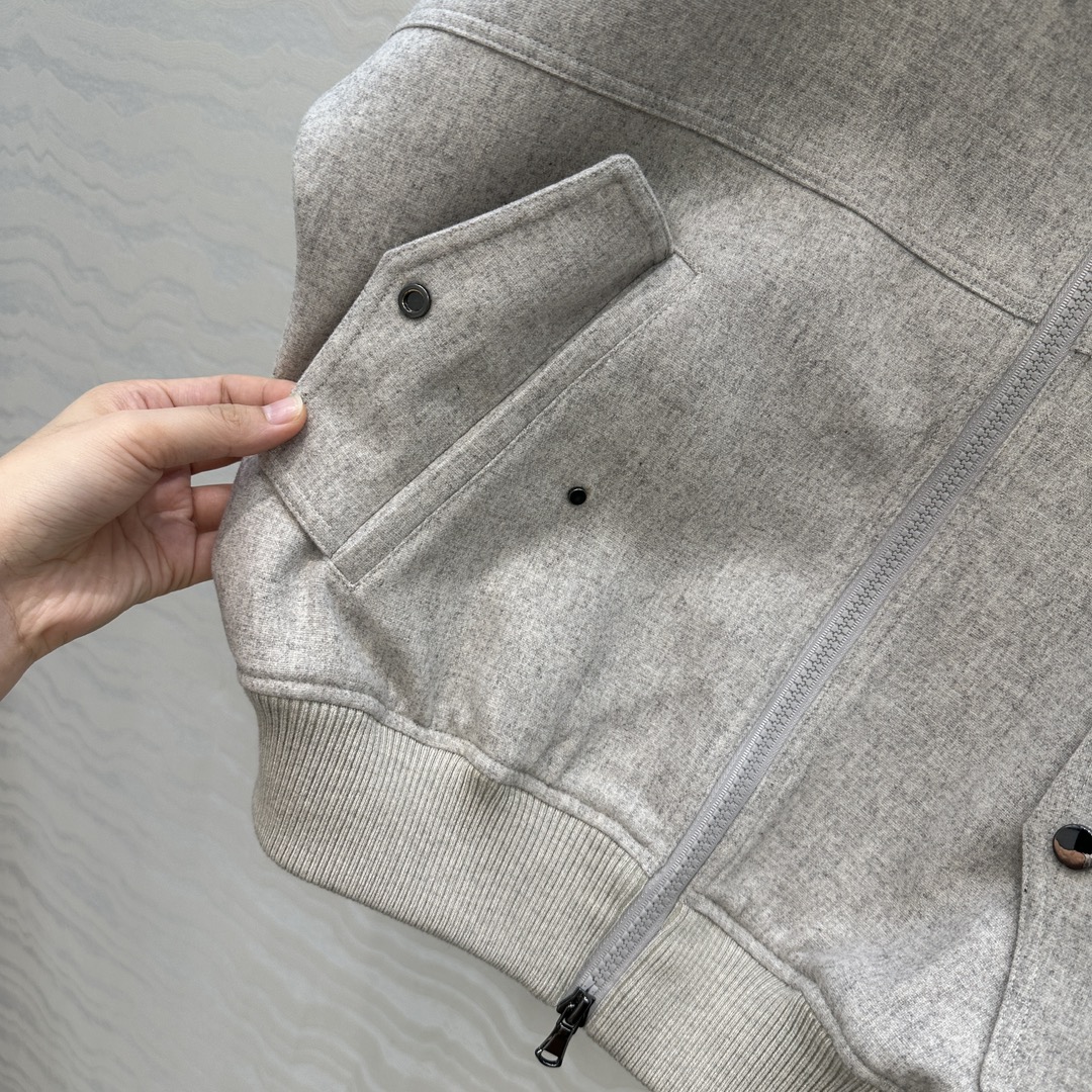 独家首发，高端原单品质❤️Bc行走的高定，长期主义老钱风穿搭，独家定制面料羊绒夹克外套。进口95羊毛5羊