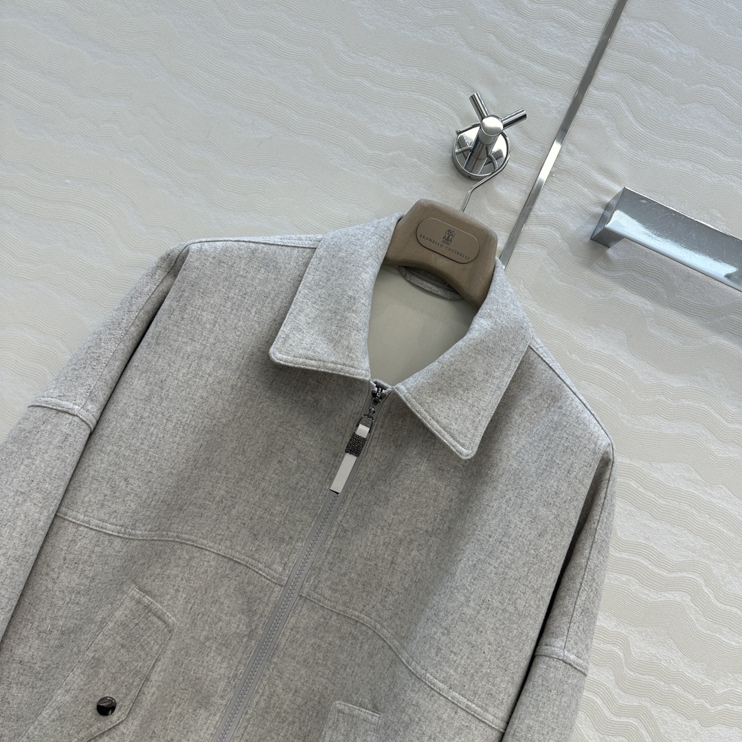 独家首发，高端原单品质❤️Bc行走的高定，长期主义老钱风穿搭，独家定制面料羊绒夹克外套。进口95羊毛5羊