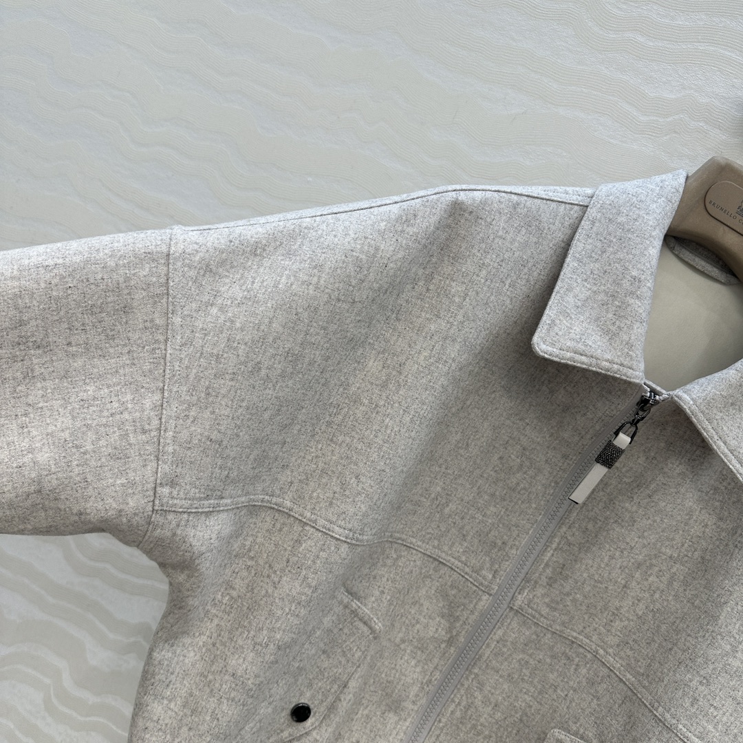 独家首发，高端原单品质❤️Bc行走的高定，长期主义老钱风穿搭，独家定制面料羊绒夹克外套。进口95羊毛5羊