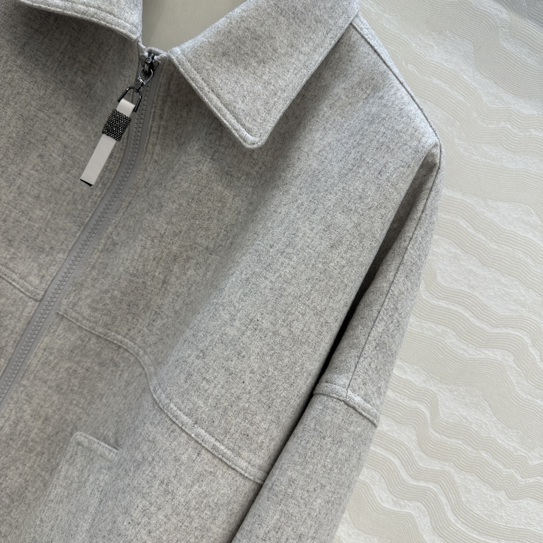 独家首发，高端原单品质❤️Bc行走的高定，长期主义老钱风穿搭，独家定制面料羊绒夹克外套。进口95羊毛5羊