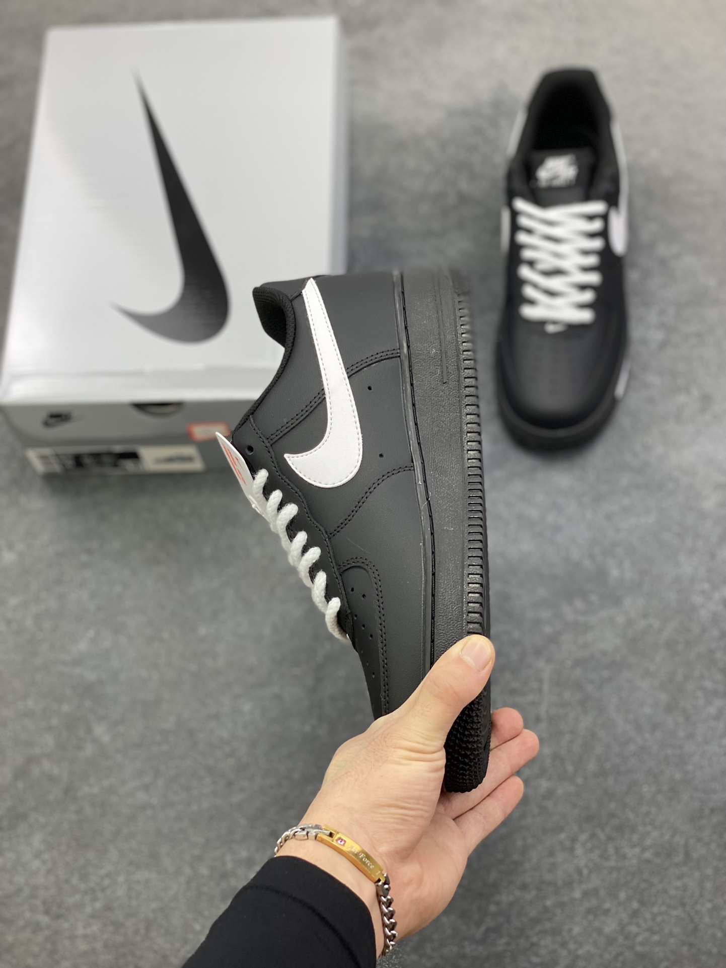 图片[3]-Nike Air Force 1 Low’07 暗影武士 空军一号低帮休闲板鞋 定制皮料 定制鞋盒 原楦原纸板 纯正空军版型 内置全掌气垫 货号：ZH0316-110 尺码：36 36.5 37.5 38 38.5 39 40 40.5 41 42 42.5 43 44 44.5 45-选品中心