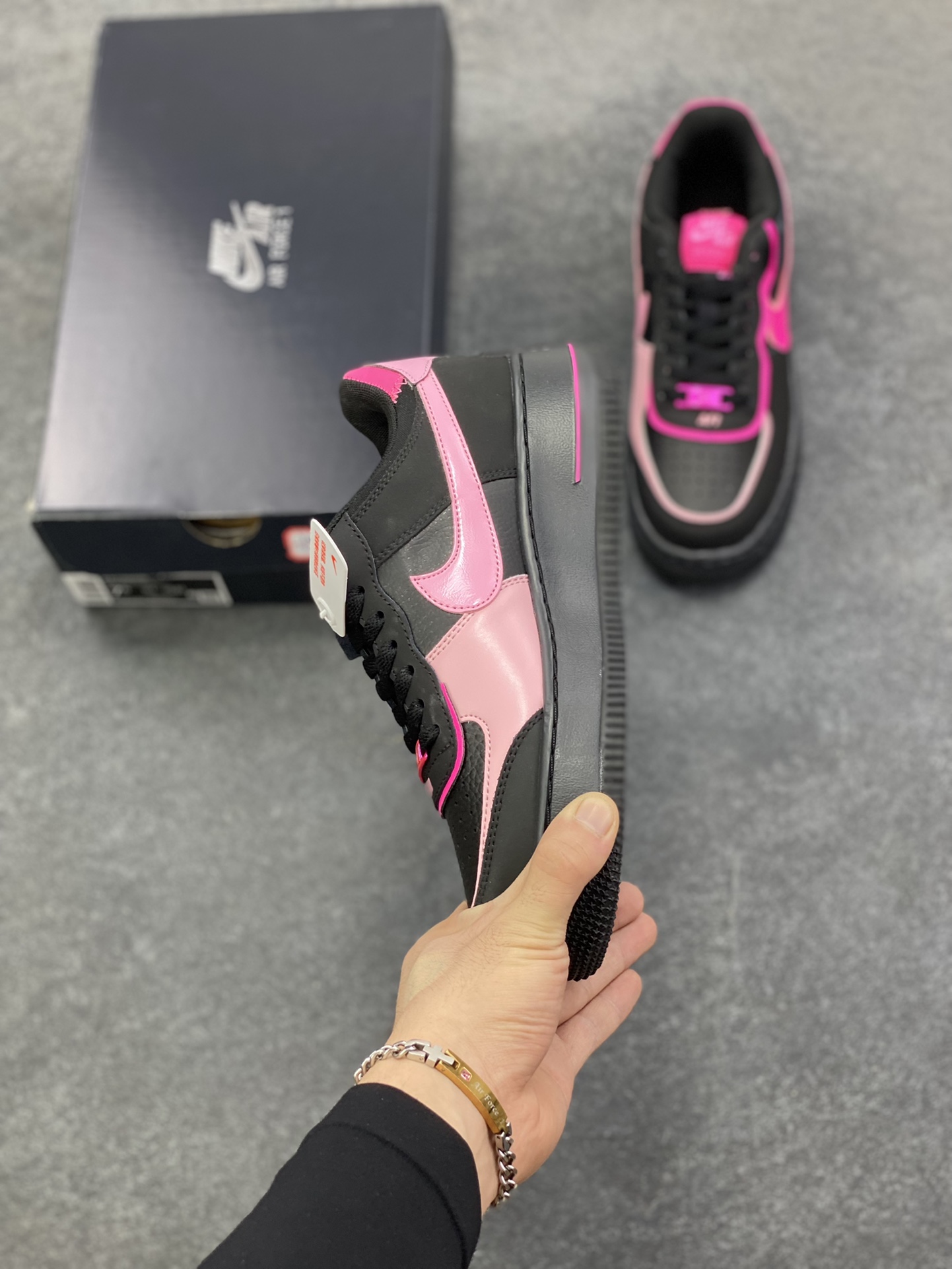 图片[3]-NK Air Force 1 Shadow 轻量增高低帮百搭板鞋\”拼接马卡龙\” 全新少女系解构主义设计双层轻量EVA发泡中底+防滑RB橡胶外圈底鞋底 原楦头原纸板 打造纯正空军版型 专注外贸渠道 全掌内置蜂窝气垫 原盒配件 原厂中底钢印、拉帮完美 货号： CI0919-006 尺码：35.5 36 36.5 37.5 38 38.5 39 40 40.5 41 42-选品中心