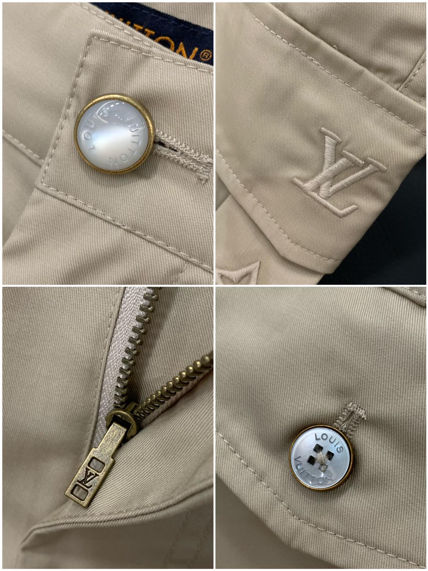 Louis Vuitton 2025 Women's Beige Cargo Pants with Embroidered Logo Detail 9 i1759740027 91 7