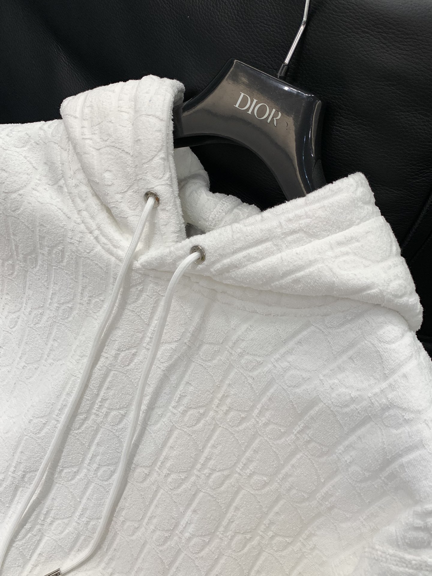 Dior Women's White Velour Hoodie, Embroidered Logo, Winter 2025 Collection 5 i1759740620 2853 3