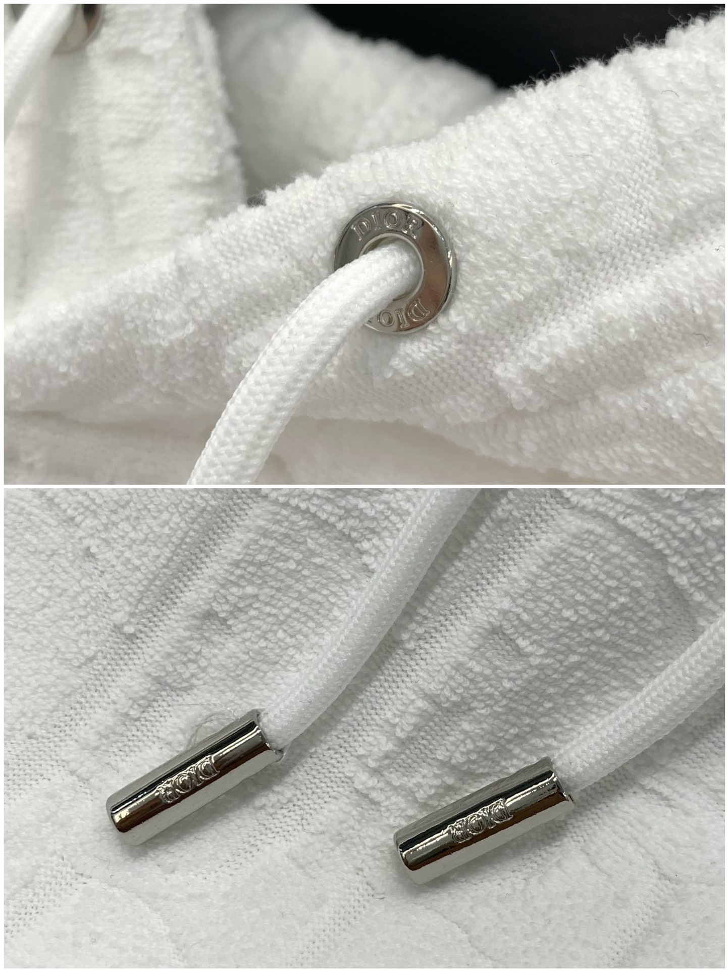 Dior Women's White Velour Hoodie, Embroidered Logo, Winter 2025 Collection 7 i1759740620 8123 5